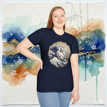 Load image into Gallery viewer, Appa Japanese Art Circle The Great Wave Off Kanagawa - T-Shirt Unisex