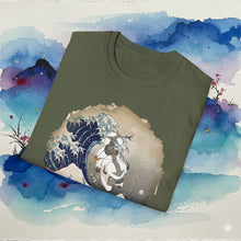 Load image into Gallery viewer, Appa Japanese Art Circle The Great Wave Off Kanagawa - T-Shirt Unisex