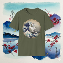 Load image into Gallery viewer, Appa Japanese Art Circle The Great Wave Off Kanagawa - T-Shirt Unisex