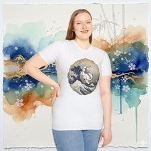 Load image into Gallery viewer, Appa Japanese Art Circle The Great Wave Off Kanagawa - T-Shirt Unisex