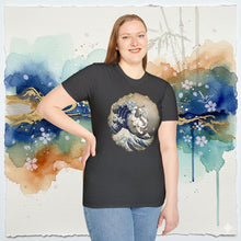 Load image into Gallery viewer, Appa Japanese Art Circle The Great Wave Off Kanagawa - T-Shirt Unisex