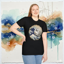 Load image into Gallery viewer, Appa Japanese Art Circle The Great Wave Off Kanagawa - T-Shirt Unisex