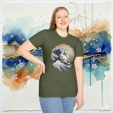 Load image into Gallery viewer, Appa Japanese Art Circle The Great Wave Off Kanagawa - T-Shirt Unisex