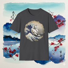 Load image into Gallery viewer, Appa Japanese Art Circle The Great Wave Off Kanagawa - T-Shirt Unisex