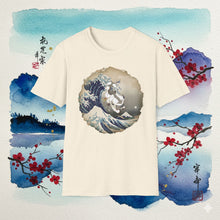 Load image into Gallery viewer, Appa Japanese Art Circle The Great Wave Off Kanagawa - T-Shirt Unisex