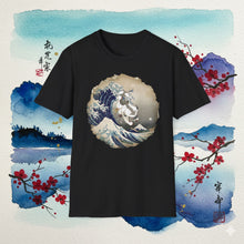 Load image into Gallery viewer, Appa Japanese Art Circle The Great Wave Off Kanagawa - T-Shirt Unisex