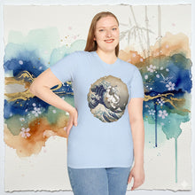 Load image into Gallery viewer, Appa Japanese Art Circle The Great Wave Off Kanagawa - T-Shirt Unisex
