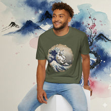 Load image into Gallery viewer, Appa Japanese Art Circle The Great Wave Off Kanagawa - T-Shirt Unisex
