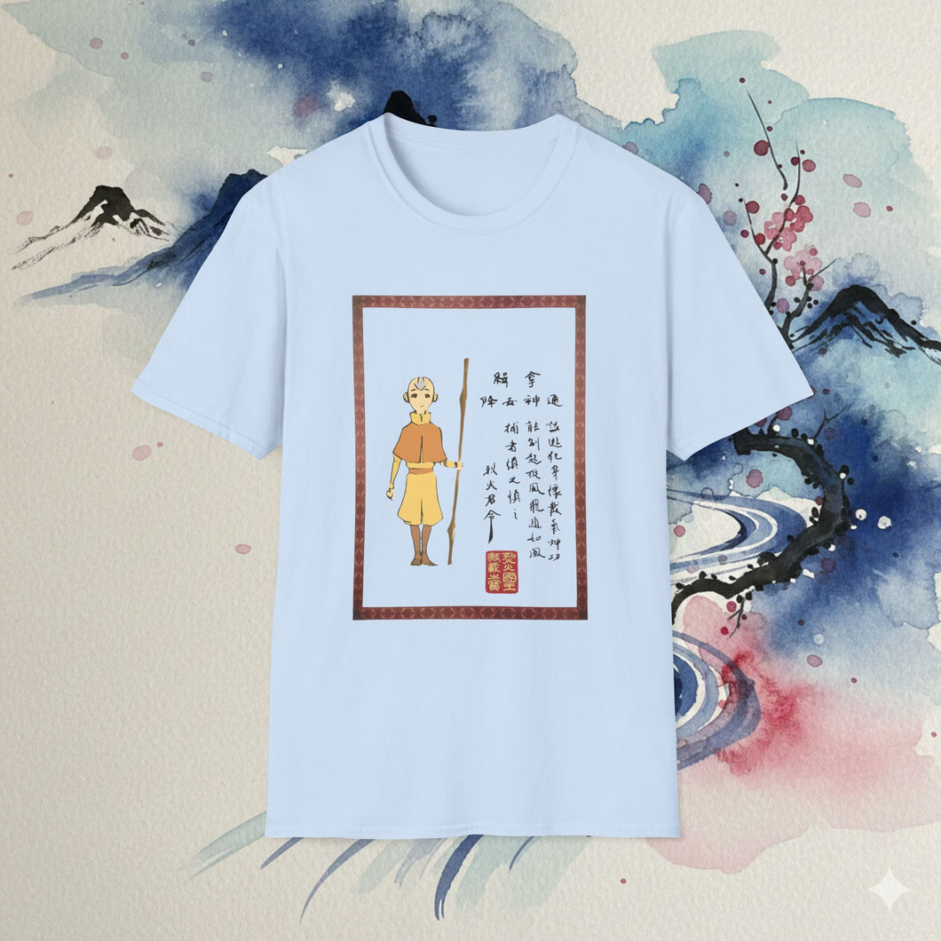 Avatar Aang Wanted Poster T-Shirt
